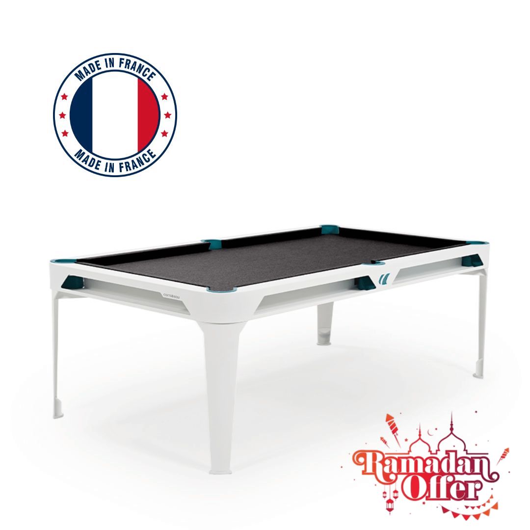 Cornilleau Pool Table with Dining Top/White Hyphen In & Outdoor 7ft